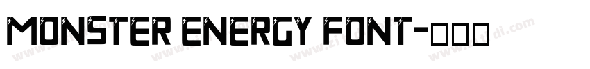 Monster Energy Font字体转换